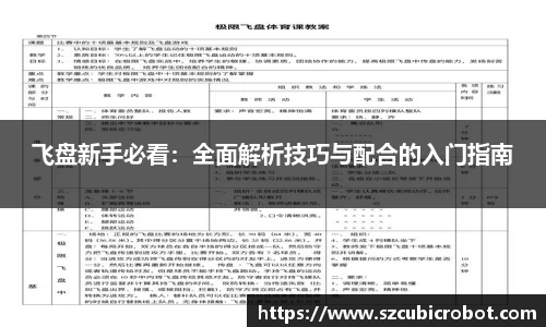 飞盘新手必看：全面解析技巧与配合的入门指南